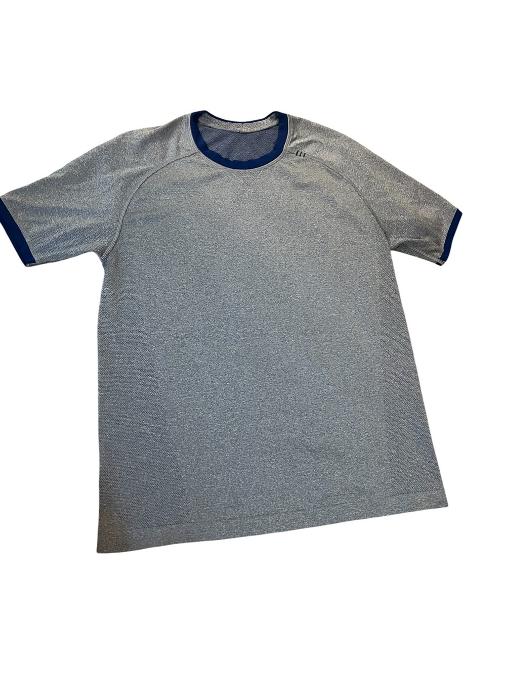 lululemon athletica Blue Short-Sleeve Performance Tee with Blue Trim